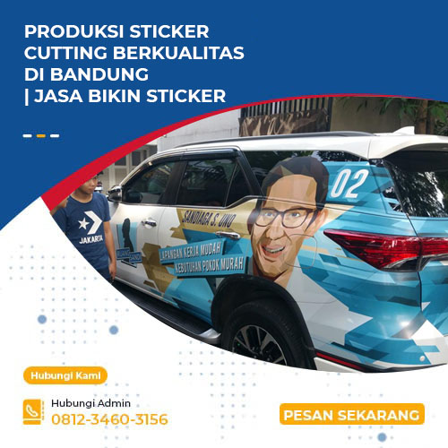 Produksi Sticker Cutting Berkualitas di Bandung Jasa Bikin Sticker